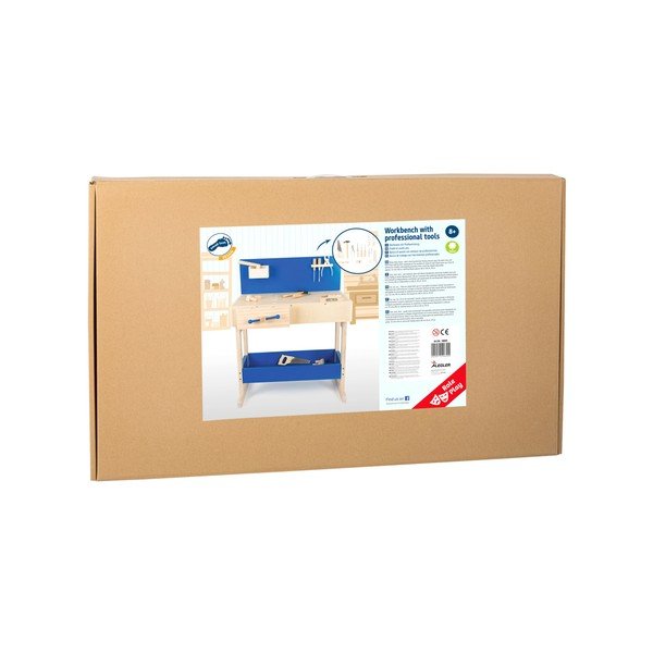 Zestaw dziecięcego drewnianego stołu dla majsterkowicza i narzędzi Legler Workbench-image-2