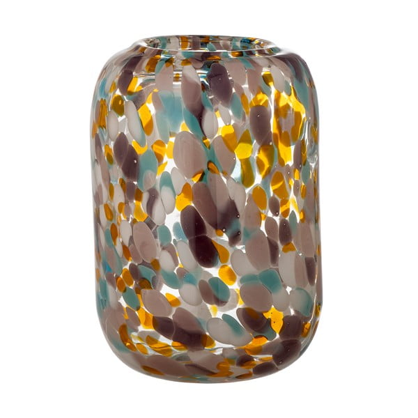 Szklany ręcznie wykonany wazon (wysokość 18 cm) Vidia – Bloomingville-image-1