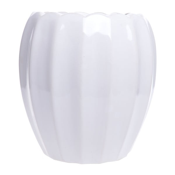 Biały wazon ceramiczny Ewax Monana, wys. 17,5 cm