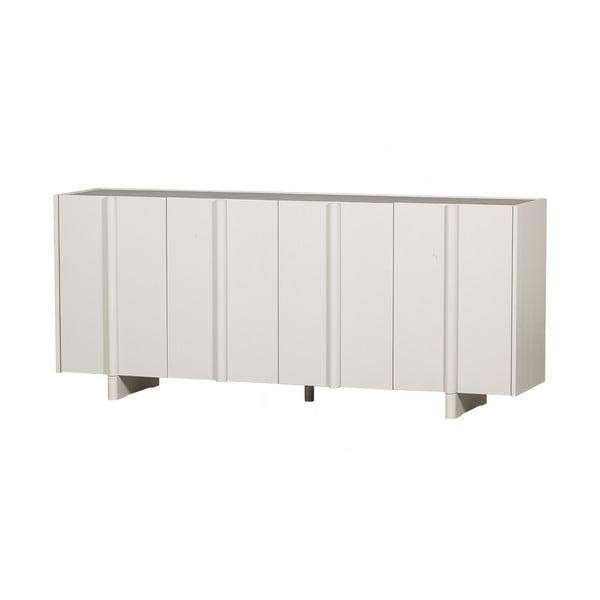 Kremowa niska komoda modułowa z litego drewna sosnowego 200x85 cm Basu – WOOOD-image-2