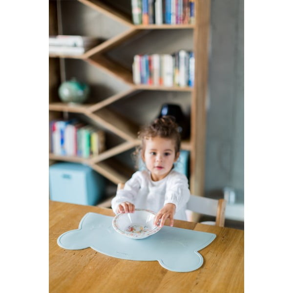 Jasnoszara silikonowa mata stołowa Kindsgut Bear, 48x25 cm-image-3