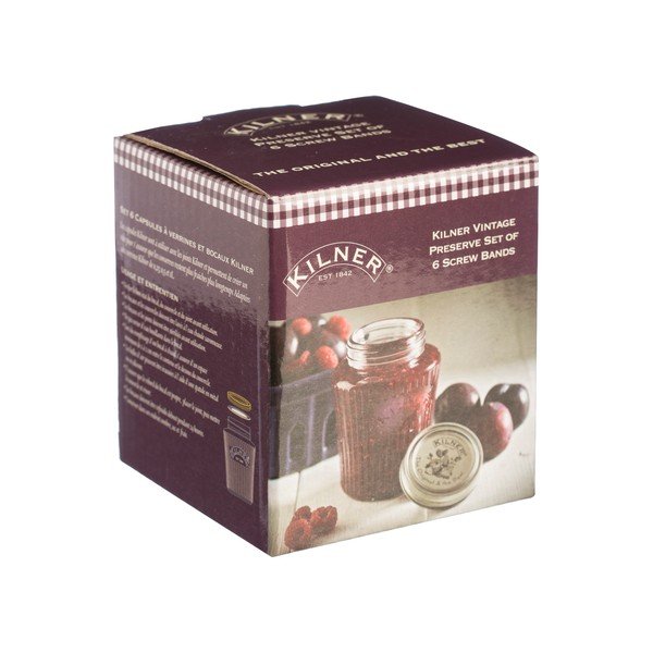 Zestaw 6 uszczelniających wieczek Kilner Vintage-image-1