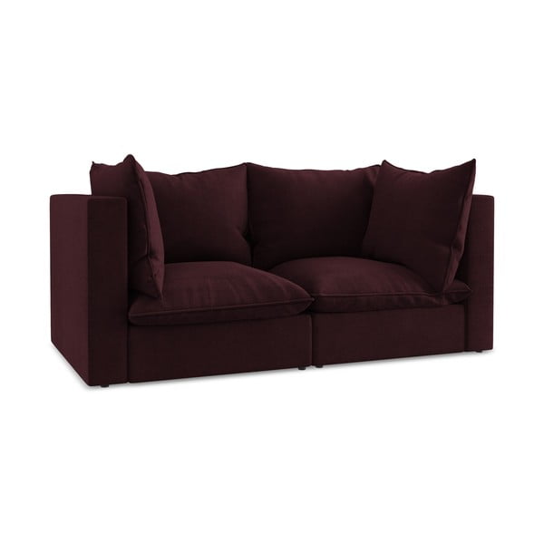 Bordowa sofa 180 cm Manao – Makamii-image-1