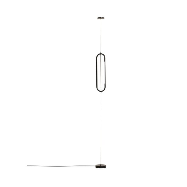 Czarna lampa stojąca LED (wysokość 300 cm) Bow – Kave Home