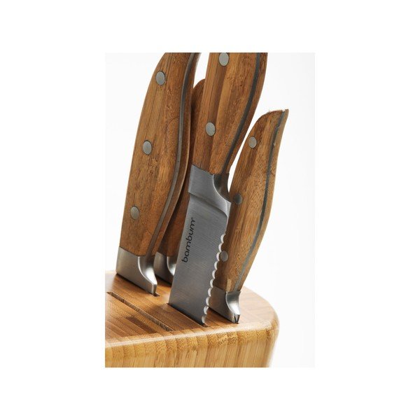 Bambusowy stojak z nożami Chillo-image-1