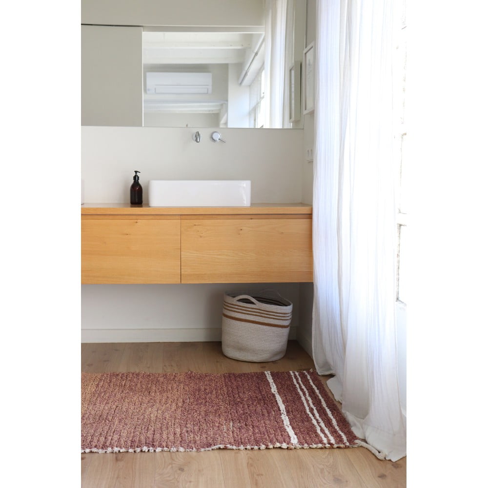 Ceglasty bawełniany dywan 80x140 cm Twin Toffee – Lorena Canals (zdjęcie 9)