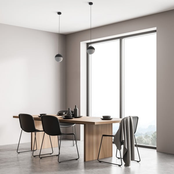 Czarna lampa wisząca SULION Eclipse, wys. 150 cm-image-1