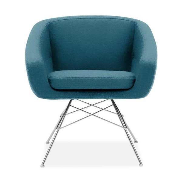 Turkusowy fotel Softline Aiko