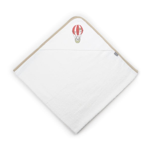 Ręcznik dziecięcy z kapturem Naf Naf Oso Globo, 100x100 cm