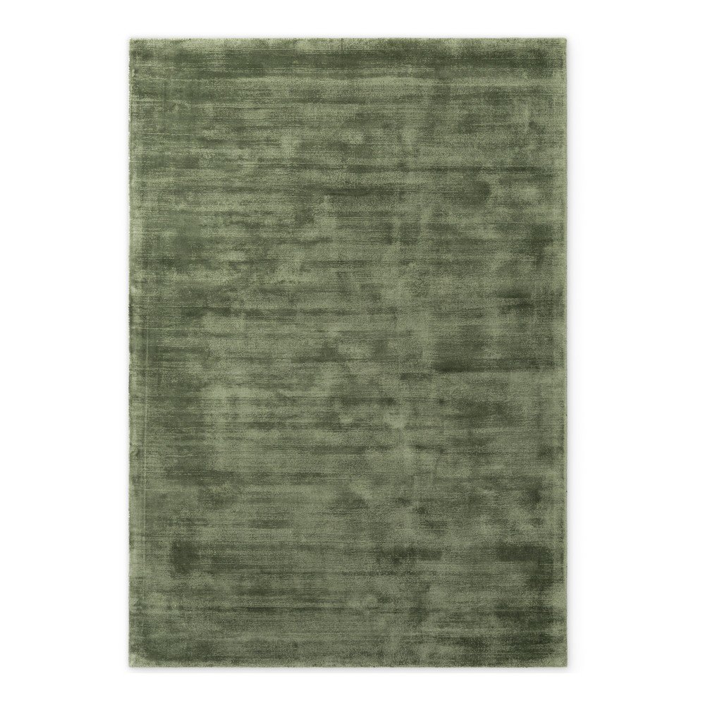 Zielony dywan z wiskozy tkany ręcznie 80x150 cm Noemi – Vikosa