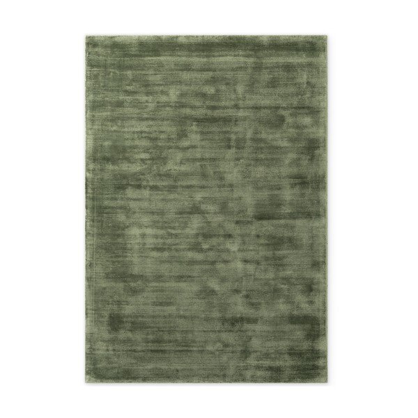 Zielony dywan z wiskozy tkany ręcznie 80x150 cm Noemi – Vikosa