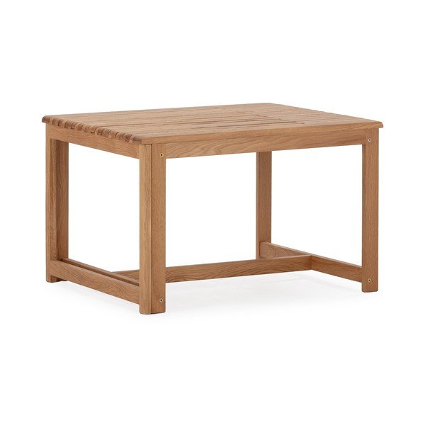 Stolik z litego drewna dębowego w naturalnym kolorze 60x70 cm Unai – MOME-image-3