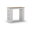 Stolik barowy z blatem w dekorze dębu 52x120 cm Peru – Marckeric