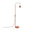 Ceglasta stalowa lampa stojąca z elastyczną konstrukcją (wysokość 165 cm) Zylo – Sollux
