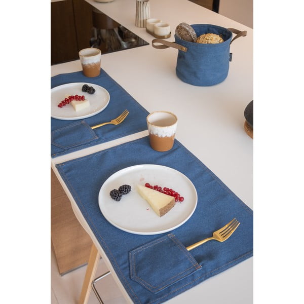 Tekstylna mata stołowa 45x33 cm Indigo – Tiseco Home Studio-image-1