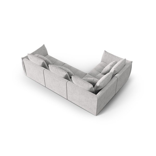 Jasnoszary narożnik (lewostronny/w kształcie litery L) Bloom – Micadoni Home-image-3