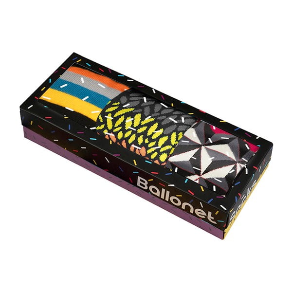 Zestaw 3 par skarpetek Ballonet Socks Autumn w opakowaniu podarunkowym, rozmiar 36 - 40-image-2