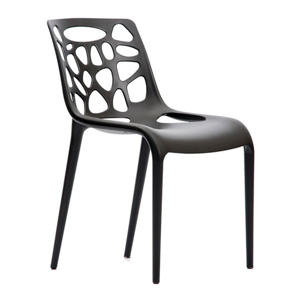 Czarne krzesło ogrodowe RGE