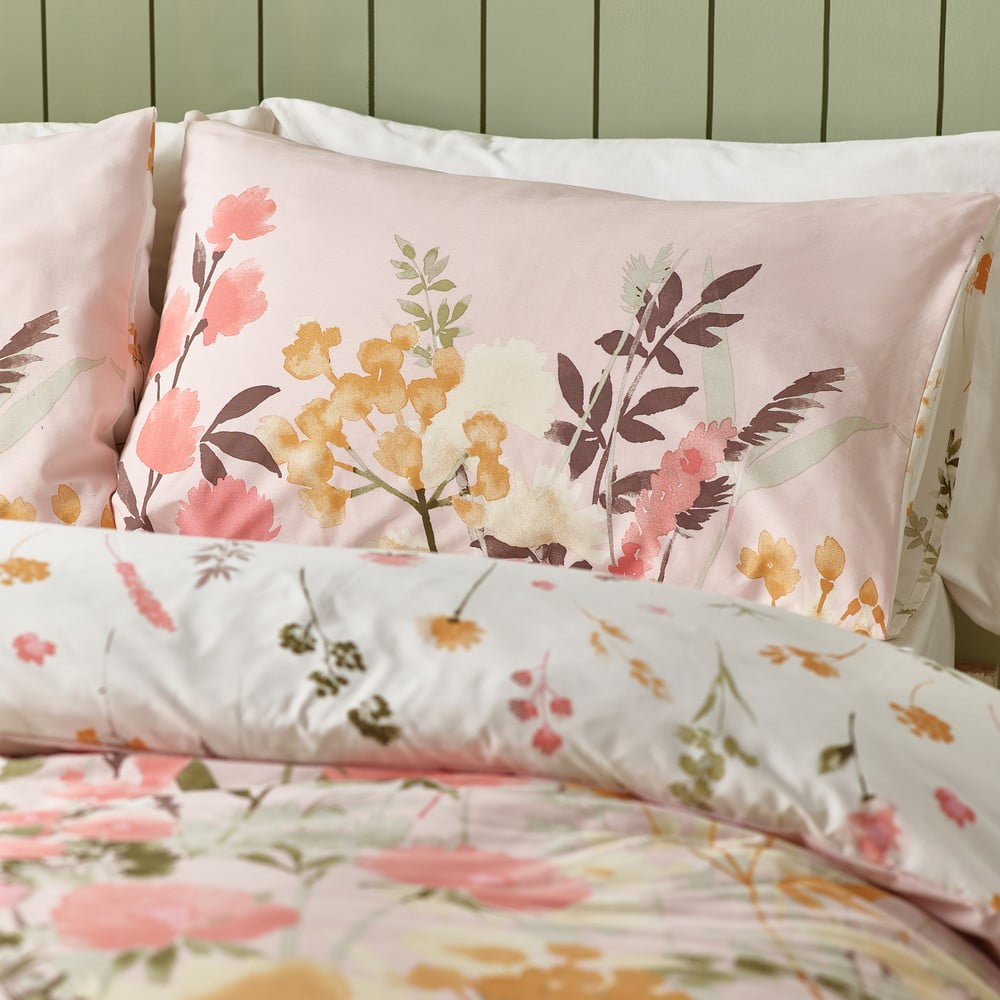 Różowa pościel dwuosobowa 230x220 cm Countryside Floral – Catherine Lansfield (zdjęcie 4)