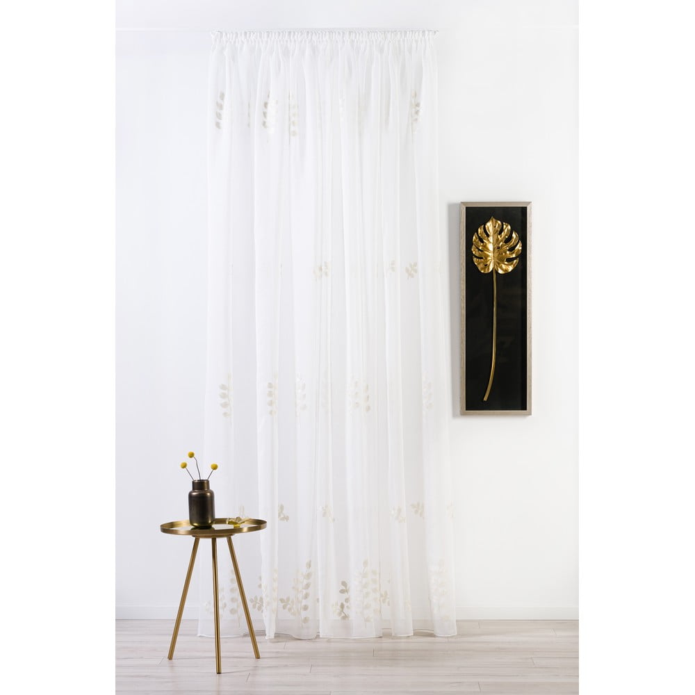 Kremowa firanka 140x245 cm Melissa – Mendola Fabrics