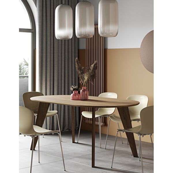 Stół z blatem w dekorze orzecha 100x180 cm Lago – TemaHome-image-2