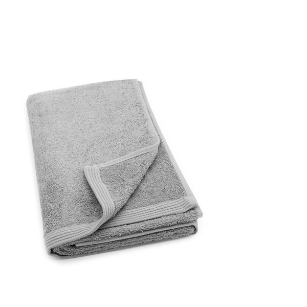 Szary ręcznik kąpielowy Jalouse Maison Drap De Bain Argent, 70x140 cm
