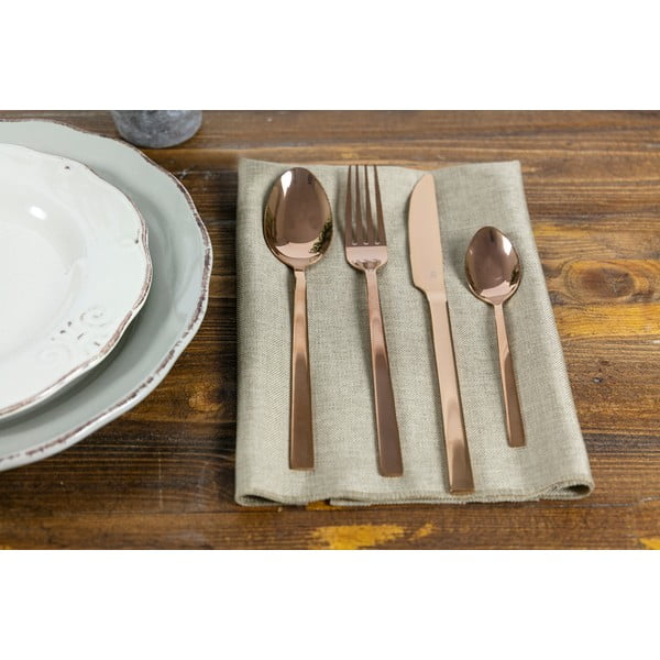 Stalowe sztućce w kolorze miedzi 24 szt. Lexington – VDE Tivoli 1996-image-1