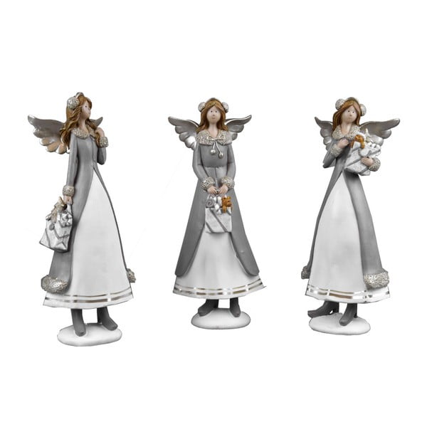 Zestaw 3 dużych aniołków dekoracyjnych Ego Dekor Home