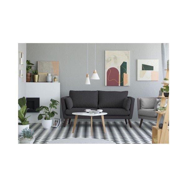 Ciemnoszara sofa 3-osobowa Mazzini Sofas Elena-image-3