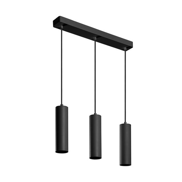 Czarna lampa wisząca z metalowym kloszem Tresos II – GTV