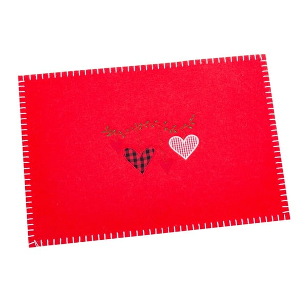 Tekstylna mata stołowa 30x40 cm Christmas Heart – Casa Selección