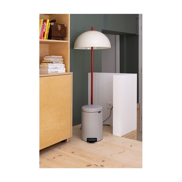 Jasnoszary stalowy kosz na śmieci z pedałem 12 l NewIcon – Brabantia-image-1