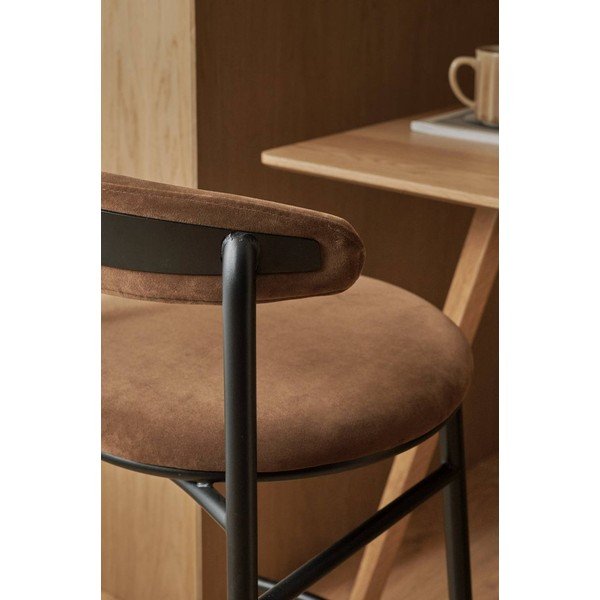 Brązowy metalowy hoker (wysokość siedziska 66 cm) Doggi – Ellos Home-image-2