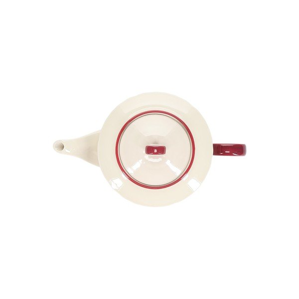 Bordowy/w kolorze kości słoniowej porcelanowy dzbanek do herbaty 920 ml Cyril – S|P Collection-image-3