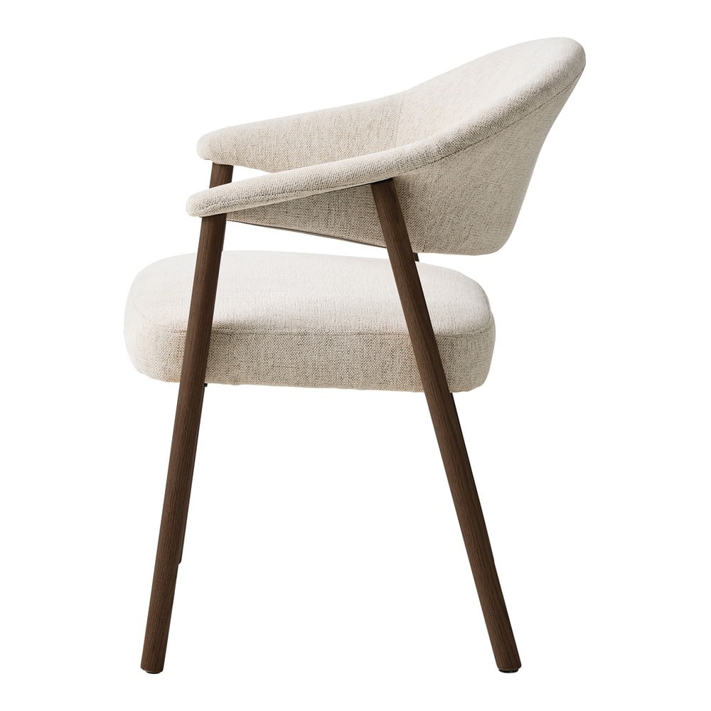 Kremowe fotele jadalniane zestaw z podłokietnikami 2 szt. z litego drewna dębowego Elk – Unique Furniture (zdjęcie 8)