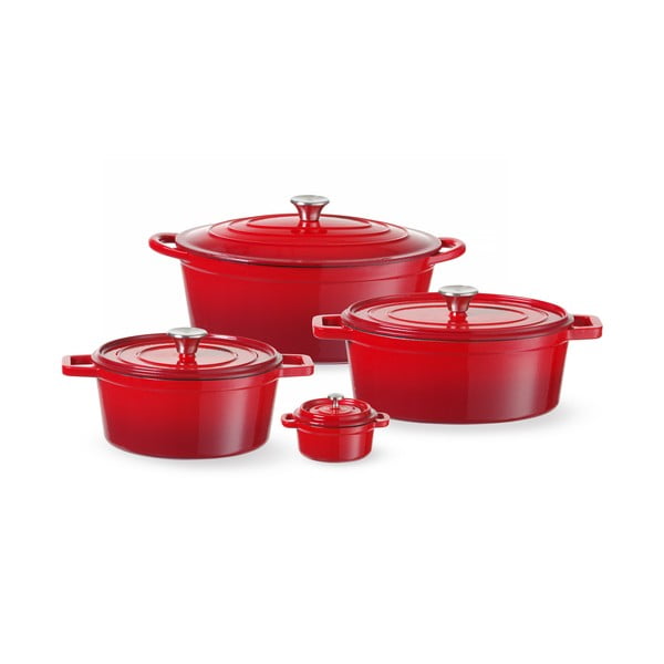 Garnek żeliwny z pokrywką odpowiedni na indukcję 270 ml – Hendi-image-1