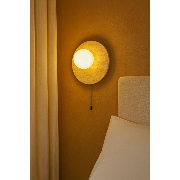 Beżowy kamienny kinkiet ø 12 cm Hilde – Opviq lights-image-2