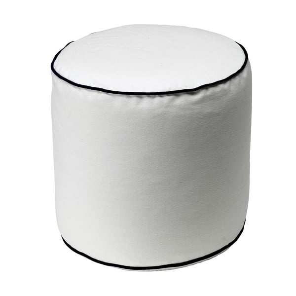 Biały puf 13Casa Bicolor Cylindre
