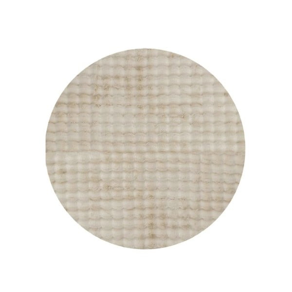 Beżowy okrągły dywan odpowiedni do prania ø 80 cm Bubble Cream – Mila Home