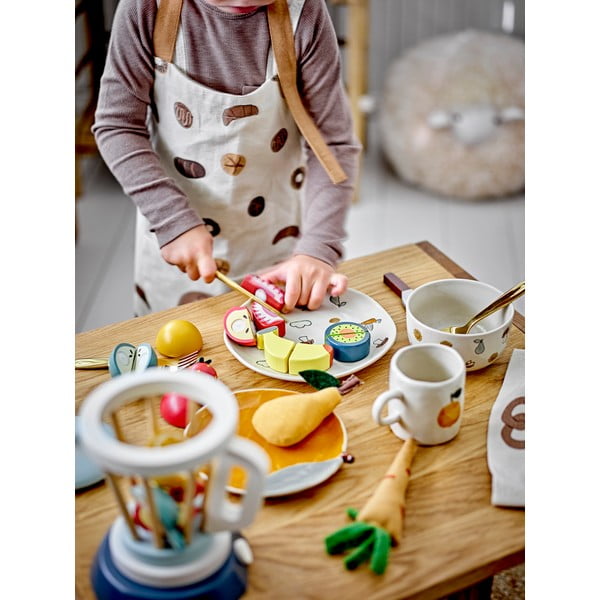 Biało-pomarańczowy kamionkowy kubek 230 ml Agnes – Bloomingville Mini-image-4