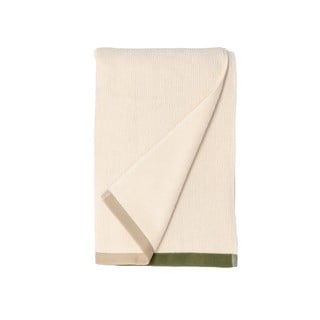 Zielono-beżowy bawełniany ręcznik kąpielowy 70x140 cm Contrast – Södahl