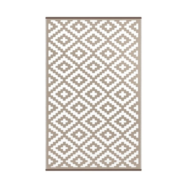 Beżowo-biały dwustronny dywan zewnętrzny Green Decore Parado, 120x180 cm