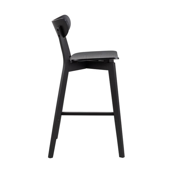 Czarne hokery z drewna kauczukowego zestaw 2 szt. 105 cm Roxby – Actona-image-4