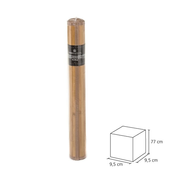 Musztardowo-brązowy bambusowy chodnik 75x175 cm – Casa Selección-image-4