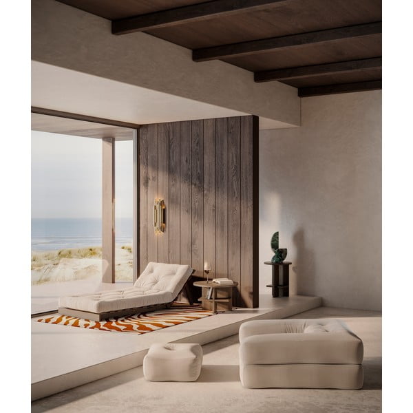 Szarobeżowy lniany fotel Roots Black Night – Karup Design-image-4