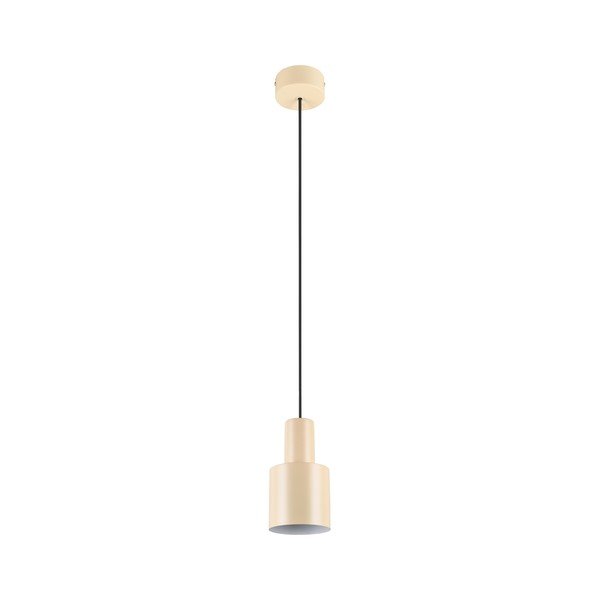 Żółta lampa wisząca z metalowym kloszem ø 12 cm Agudo – Trio