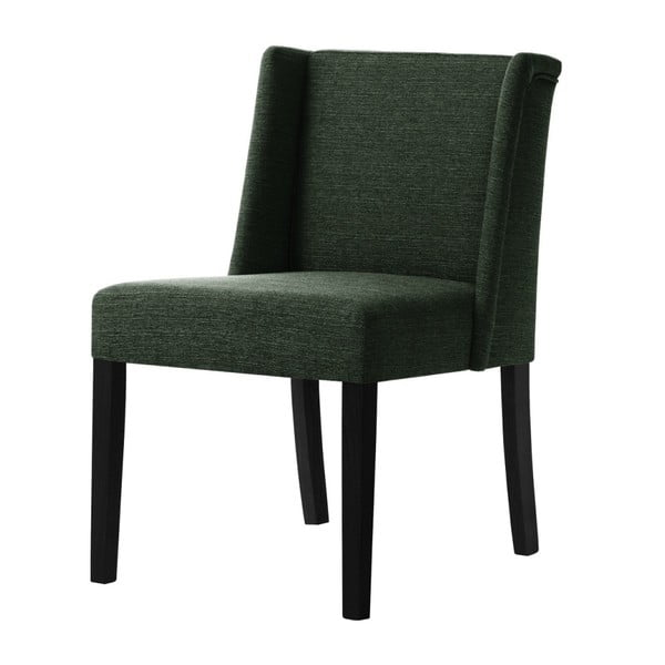 Zielone krzesło z czarnymi nogami Ted Lapidus Maison Zeste