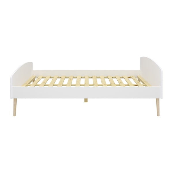 Białe łóżko Steens Soft Line, 140x200 cm
