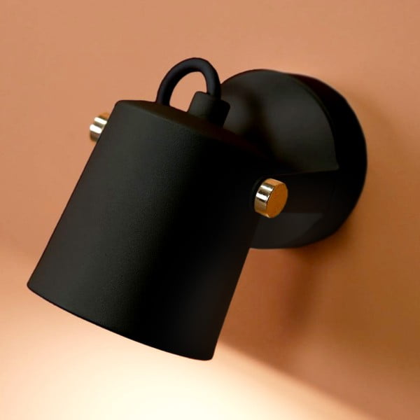 Czarny kinkiet SULION Ibai, wys. 11 cm-image-1