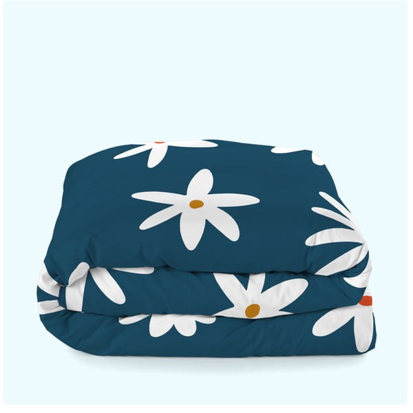 Niebieska dwuosobowa poszwa na kołdrę 200x200 cm Margaret – Aware-image-3